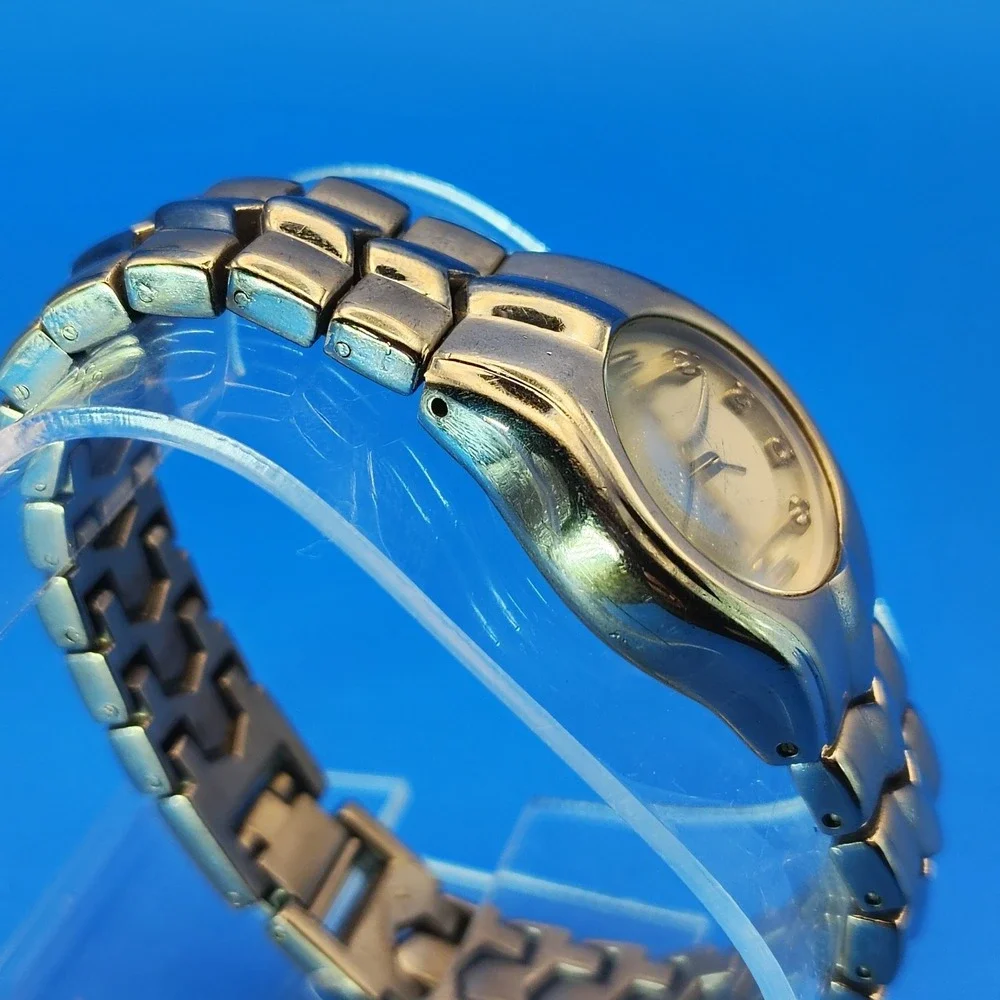 Vintage 1995 Charles Raymond Stainless Steel 33mm Women's Quartz Watch Restored